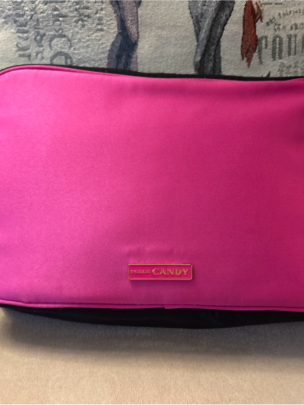 Prada Candy Bright Pink Cosmetic Clutch